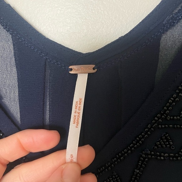 Free People Run With It Embellished Tank top sheer - Picture 11 of 11